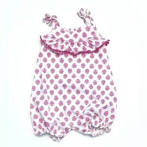 CARTER’S Adorable Pink & Purple Floral Romper BABY 9 Months - LIKE NEW